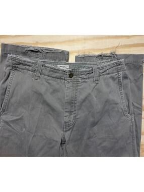 Gap Khakis 33x32 Vintage 2004 Wide Ankles Chino Pants, Loose Boot Fit, Cotton